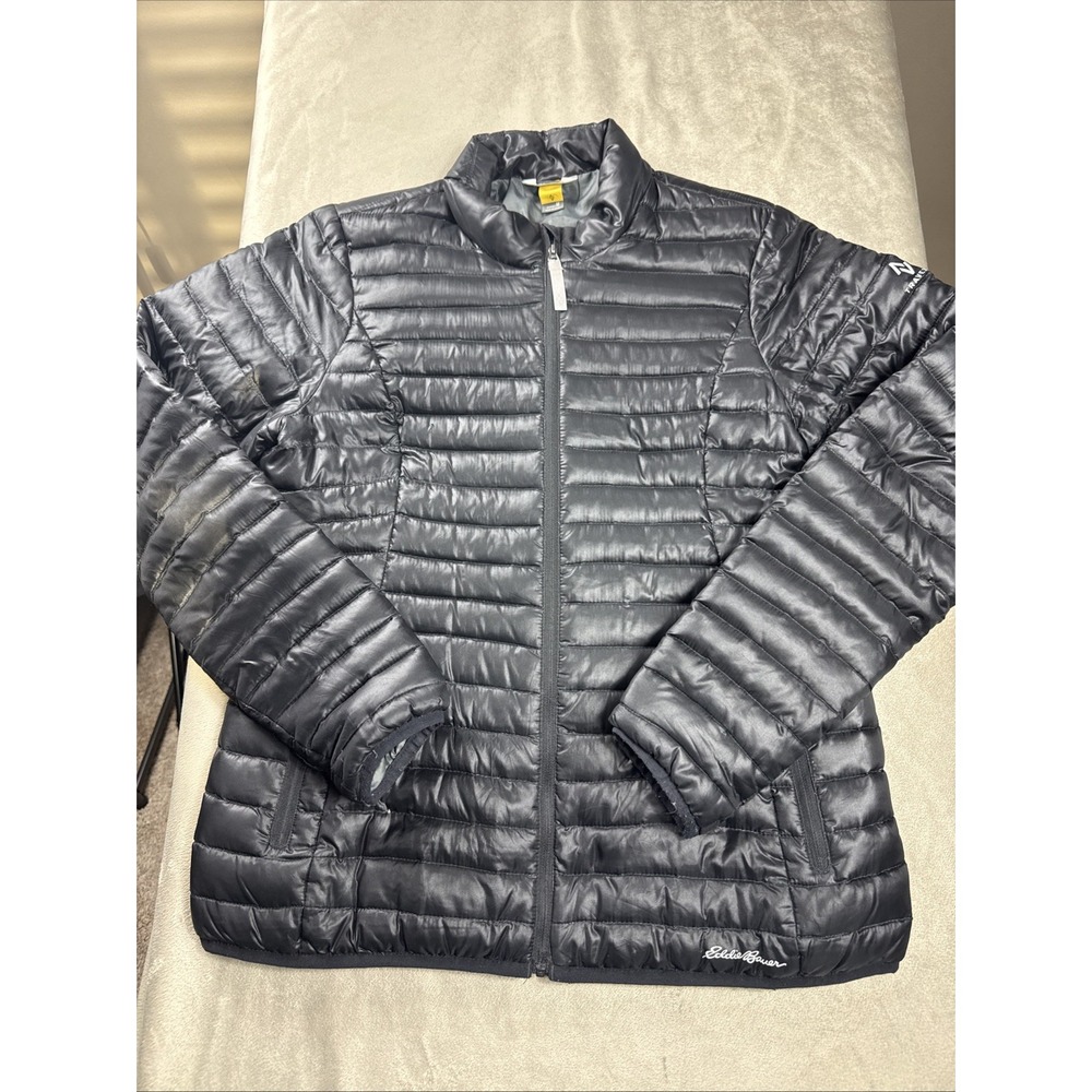 Eddie Bauer Travex 700‎ Down Puffer Jacket Packable Down Black Women's Medium